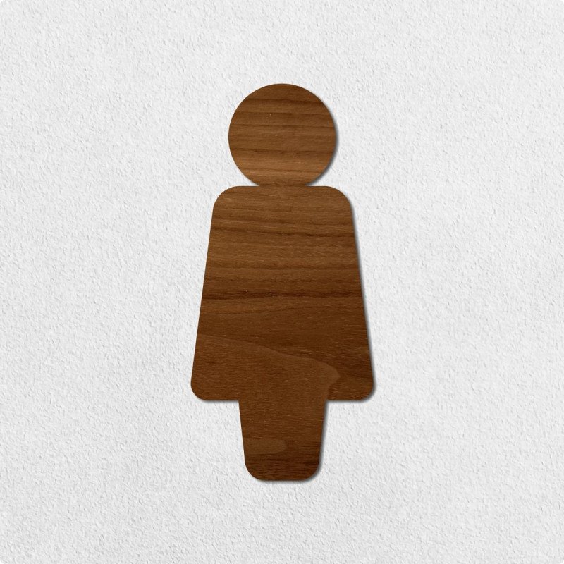 Pictogramme en bois découpé homme