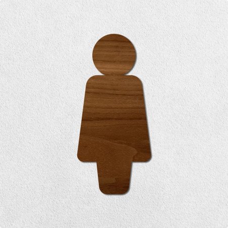 Pictogramme en bois découpé homme