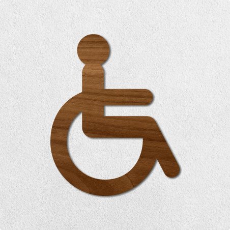 Pictogramme en bois découpé homme