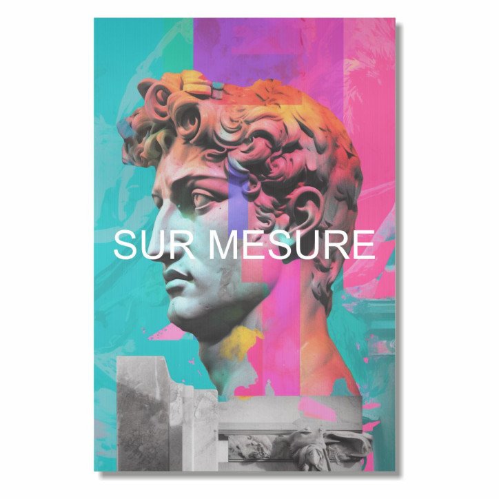 Décoration Murale en Dibond métal brossé sur mesure format rectangle