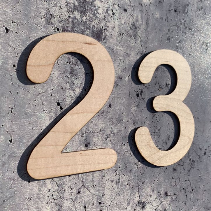 Numéro en bois en bois découpé chiffre Numéro en bois en bois découpé chiffre
