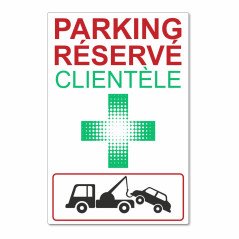 Panneau parking pharmacie réservé