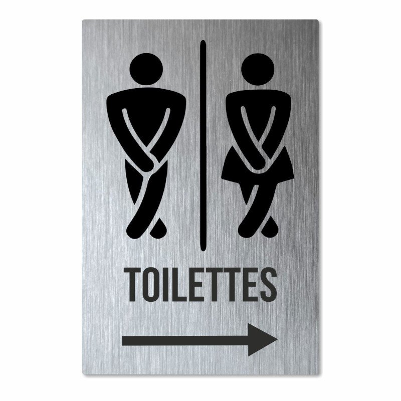 Panneau toilettes à droite