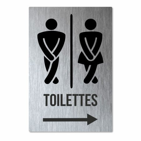 Panneau toilettes à droite
