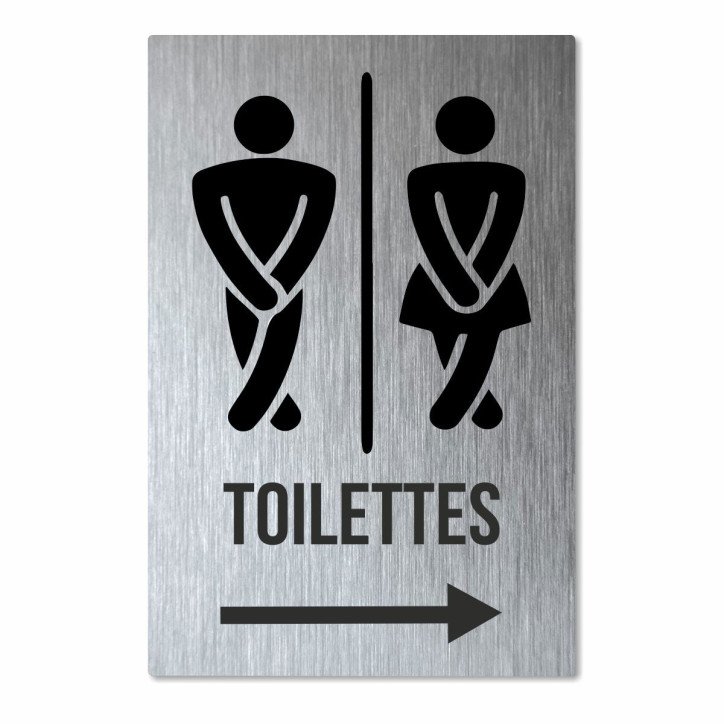 Panneau toilettes à droite
