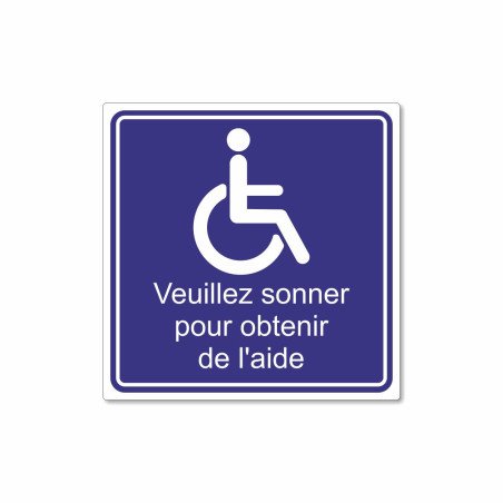 PMR, Handicapés: veuillez sonner pour obtenir de l'aide