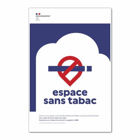 Panneau espace sans tabac