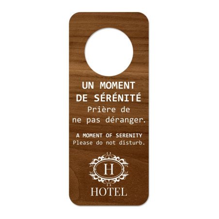 Accroche-porte rectangulaire en érable