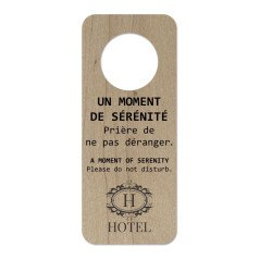 Accroche portes rectangulaire en érable ou noyer