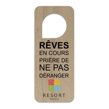 Accroche-porte en bois d'érable