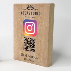 Mini totem à poser réseaux sociaux