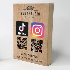 Mini totem à poser réseaux sociaux