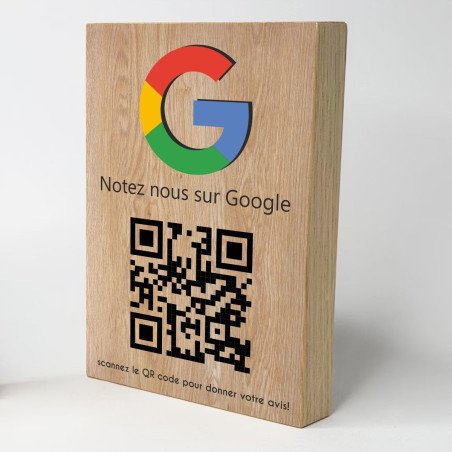 Mini totem à poser notez nous sur google