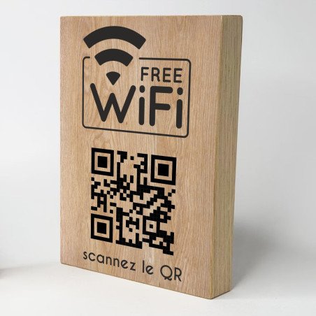 Signalétique de comptoir wifi gratuit