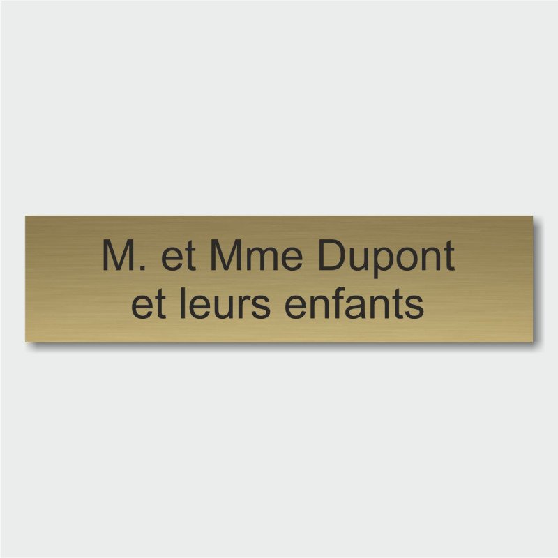 Plaque de Boîte aux Lettres Sur Mesure