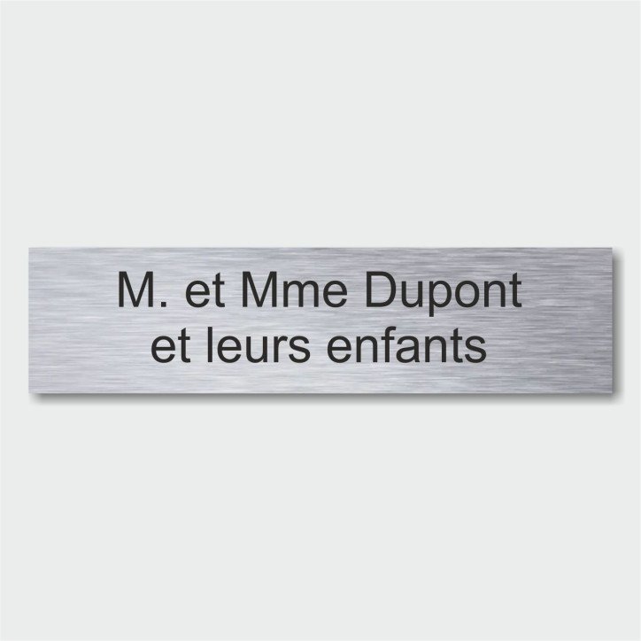 Plaque boite aux lettres
