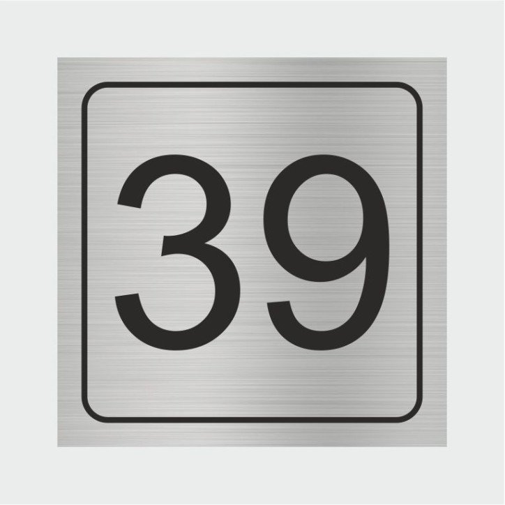 Numérotation couleur carré