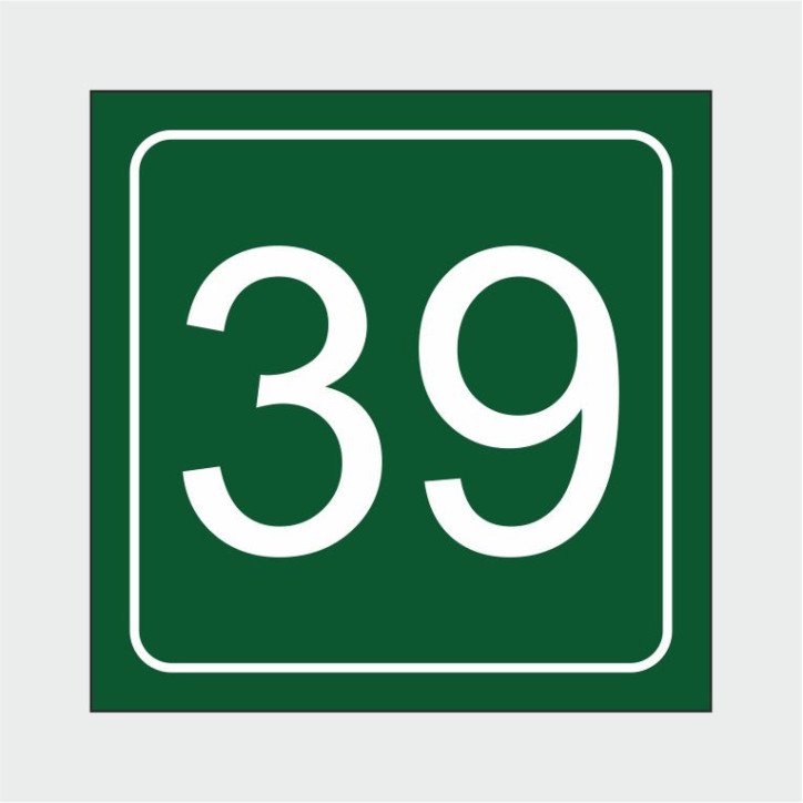 Numérotation couleur carré Numérotation couleur carré