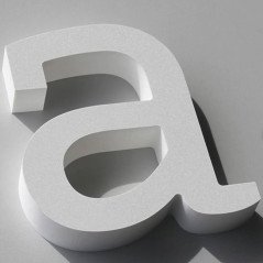 Lettres grand format en Bio Plastique 3d