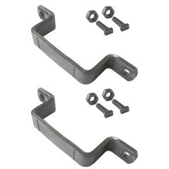 Kit brides de fixation pour poteaux 80mm x 40mm