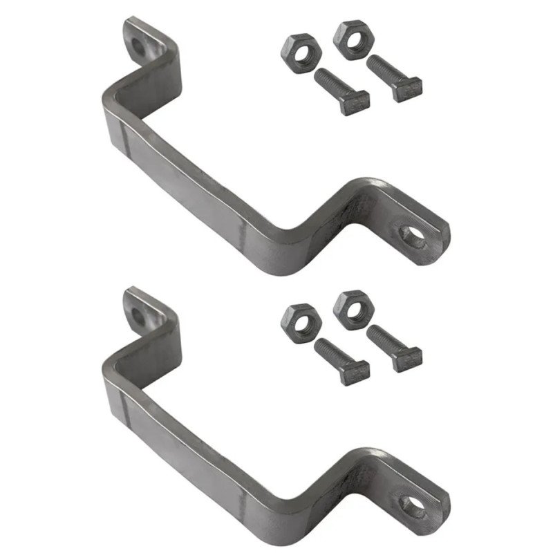 Kit brides de fixation pour poteaux 80mm x 40mm