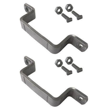 Kit brides de fixation pour poteaux 80mm x 40mm
