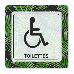 Plaque toilettes femmes en Chromaluxe