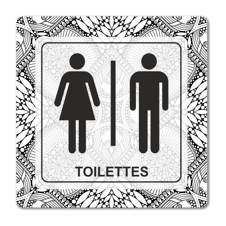 Plaque toilettes en Chromaluxe Plaque toilettes en Chromaluxe