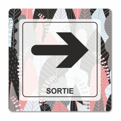 Plaque sortie en Chromaluxe droite ou gauche
