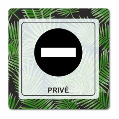 Plaque toilettes femmes en Chromaluxe