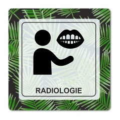Plaque radiologie dentaire en Chromaluxe aluminium
