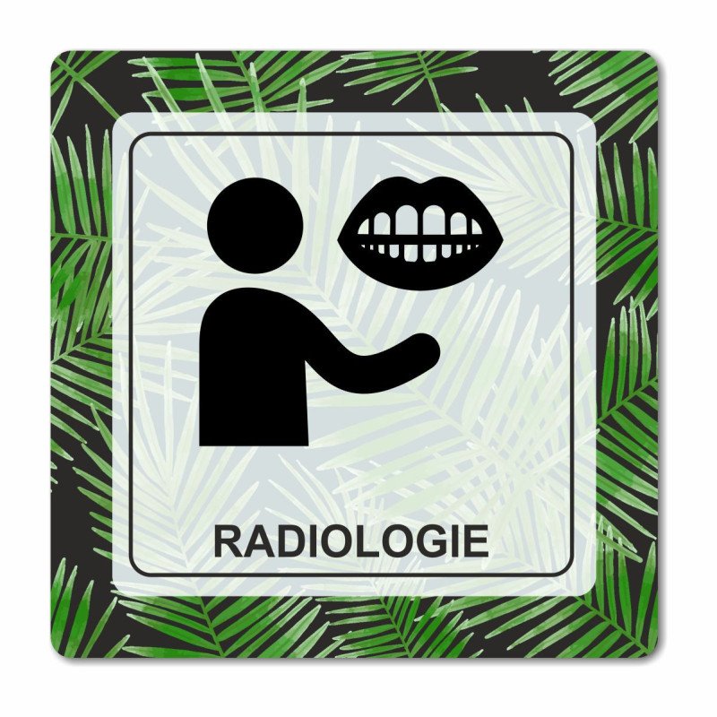 Plaque radiologie dentaire en Chromaluxe aluminium