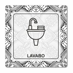 Plaque lavabo en Chromaluxe aluminium