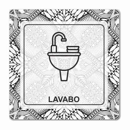 Plaque lavabo en Chromaluxe aluminium