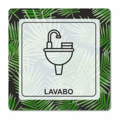 Plaque lavabo en Chromaluxe