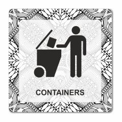 Plaque containers en Chromaluxe aluminium