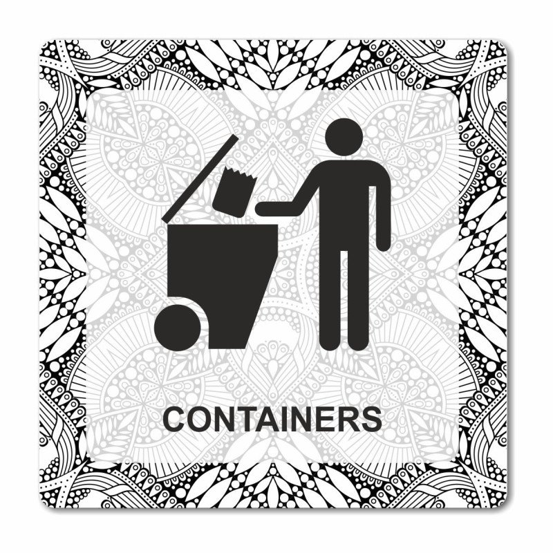 Plaque containers en Chromaluxe brillant