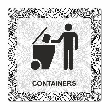 Plaque containers en Chromaluxe aluminium