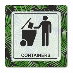 Plaque vidéo surveillance en Chromaluxe