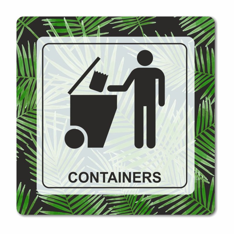 Plaque vidéo surveillance en Chromaluxe