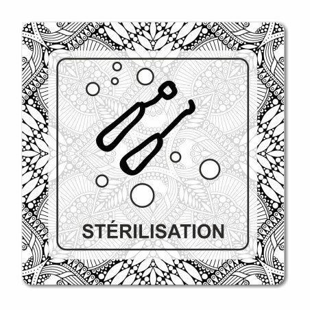 Plaque stérilisation dentistes en Chromaluxe aluminium