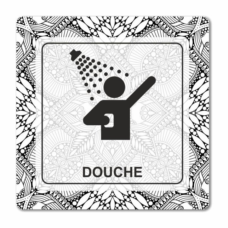 Plaque douches en Chromaluxe aluminium Plaque douches en Chromaluxe aluminium
