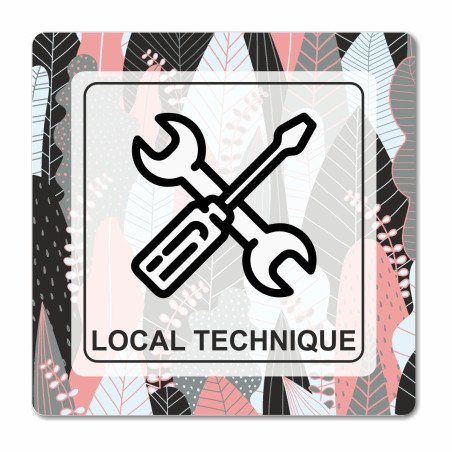 Plaque local technique en Chromaluxe