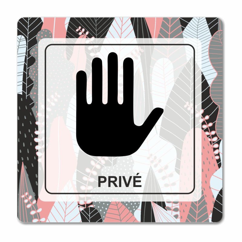 Plaque privé! en Chromaluxe