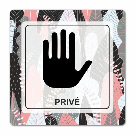 Plaque privé! en Chromaluxe
