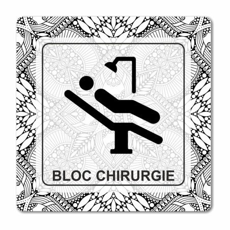 Plaquebloc chirurgie en Chromaluxe aluminium