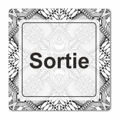 Plaque sortie en Chromaluxe en Chromaluxe aluminium