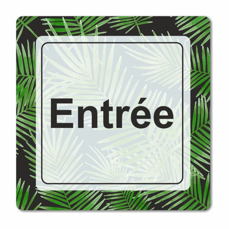 Plaque entrée en Chromaluxe