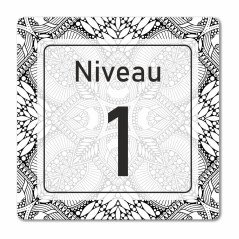 Plaque niveau sur mesure en Chromaluxe en Chromaluxe brillant