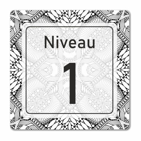 Plaque niveau sur mesure en Chromaluxe en Chromaluxe brillant